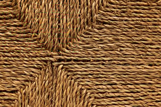 Natural jute fiber texture background. Jute fibers are obtained from the bark of the jute tree. Natural brown linen fabric background. Fiber structure texture. Vintage canvas pattern. photo