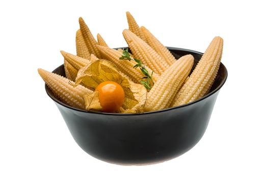 Baby corn in the bowl photo