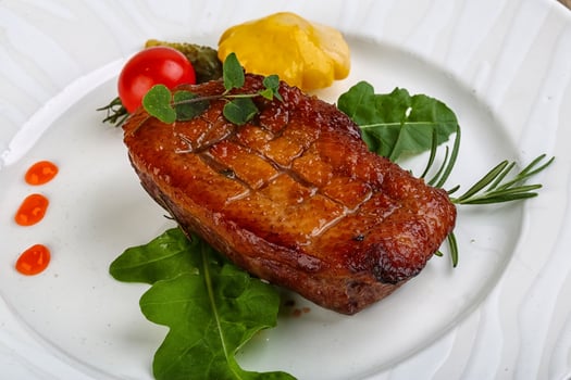 Roasted duck breast photo