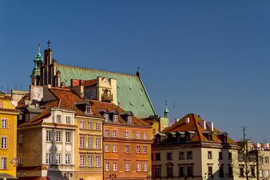 Castle Square in Warsaw, Poland photo
