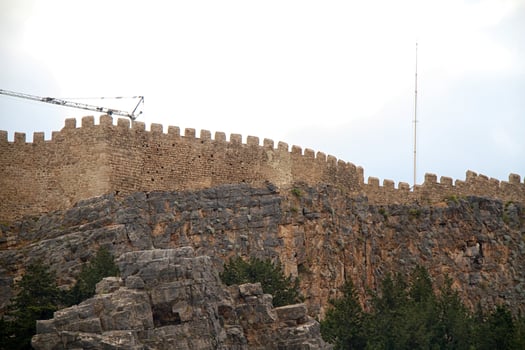 Acropolis in Lindos Greece photo