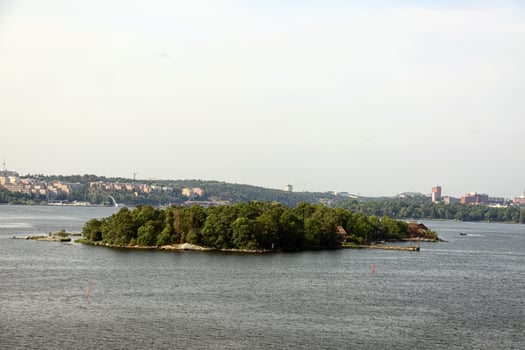 Lonely island in Sweden Archipelago photo
