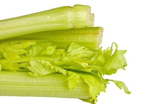Fresh green celery vegetable photo