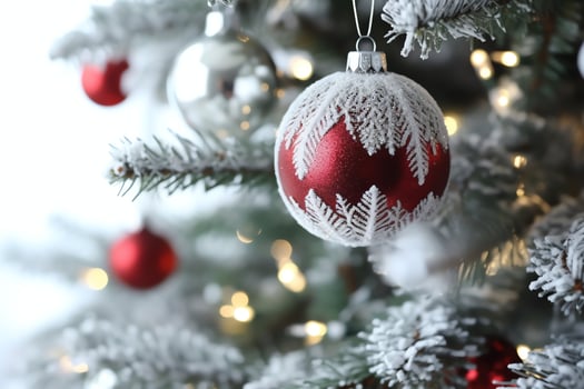 AI generated Living room with beautiful christmas tree in modern interior for merry christmas by AI Generated photo