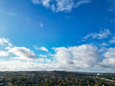 High Angle View of North Luton City of England UK During Cold and Bright Day of Winter. November 7th, 2023 photo