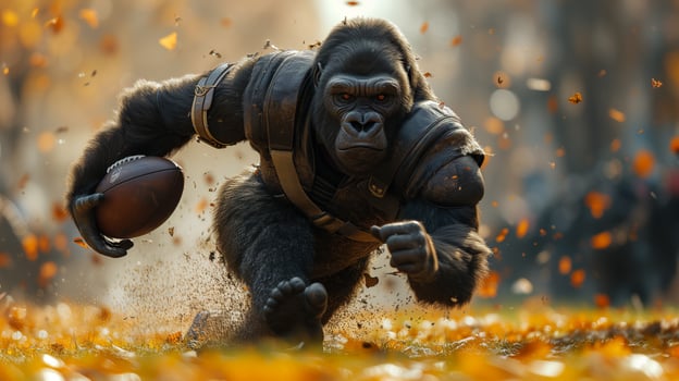 AI generated Gorilla Athletes. From Boxing to Waterpolo photo