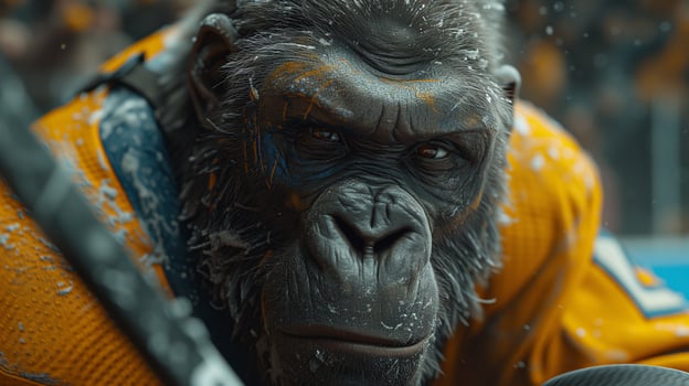 AI generated Gorilla Athletes. From Boxing to Waterpolo photo