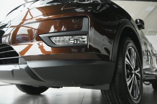 Detail of a beauty and modern car. photo