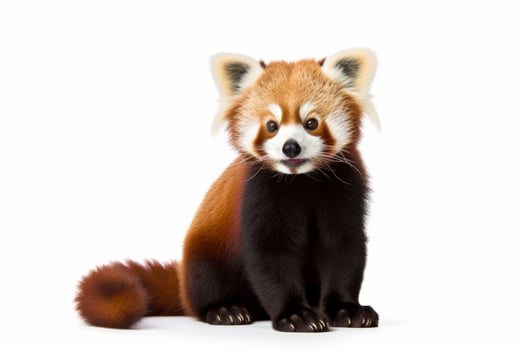 AI generated Red panda clipart photo