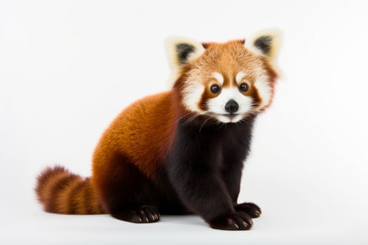 AI generated Red panda clipart photo