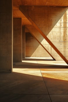 AI generated Clean lines and shapes intersect in balanced compositions, exuding geometric elegance photo