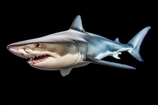 AI generated Great white shark clipart photo