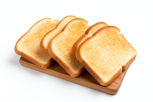 AI generated Toast bread closeup photo