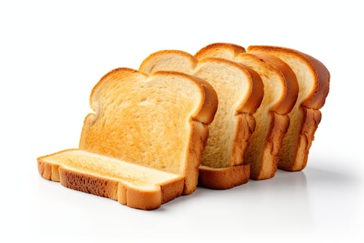 AI generated Toast bread closeup photo