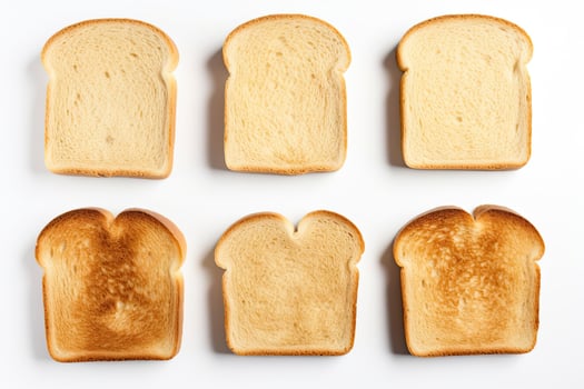 AI generated Toast bread closeup photo