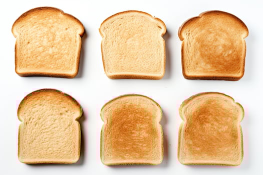 AI generated Toast bread closeup photo