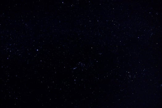 Star dust in the dark night. photo