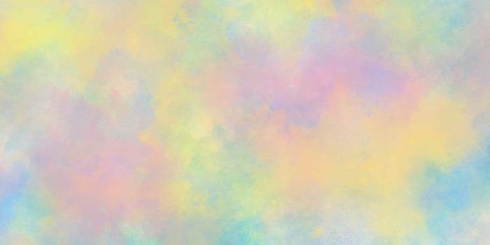 Artistic colorful brush-painted watercolor painting on empty canvas, colorful Pastel colored grunge watercolor texture, colorful paint splash or blotch background with bleed wash and stains. photo