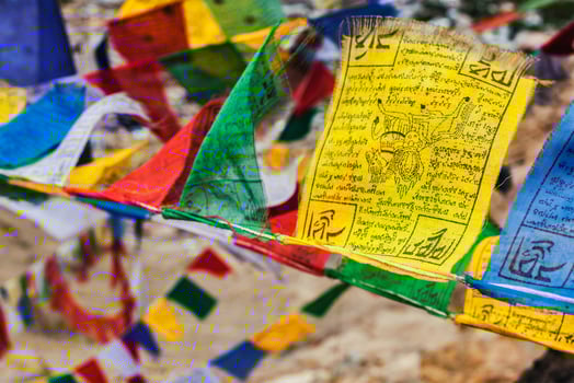 Tibetan Buddhism prayer flags lungta photo