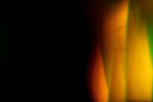 orange warm bright highlights on a black background photo