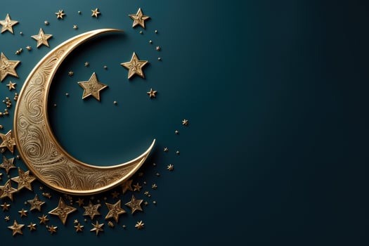 AI generated Arabic Ramadan or eid mubarak modern wall background photo