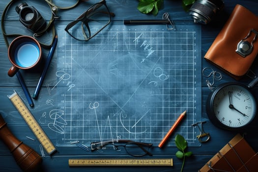 AI generated welcome back to school greeting card professional photography photo