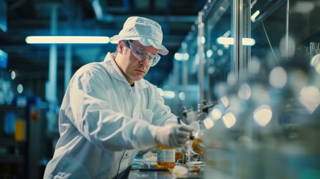 AI generated Manufacturing Engineer Measuring Assembly Line Efficiency with Stopwatch photo