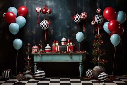AI generated Captivating and playful holiday decor photo