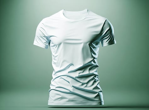 AI generated White Blank t-shirt photo