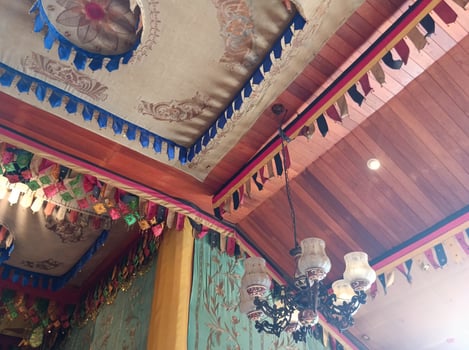 a classic Indonesian building interior photo