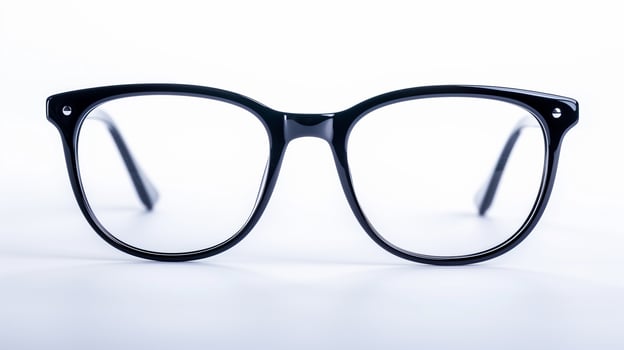 AI generated eyeglasses isolated on background photo