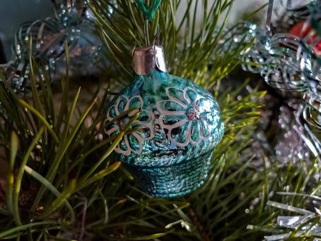 Christmas tree christmas toys. photo