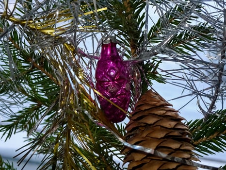 Christmas tree christmas toys. photo