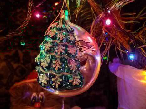 Christmas tree christmas toys. photo