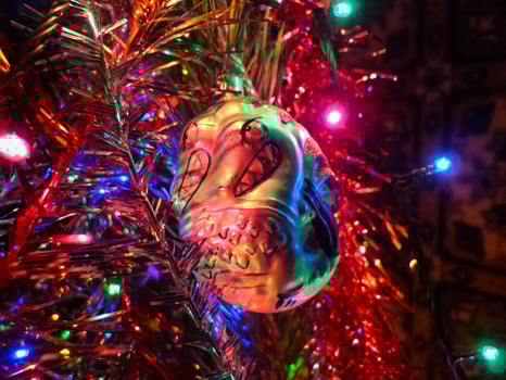 Christmas tree christmas toys. photo