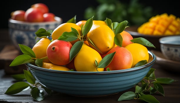 AI generated Freshness of nature bounty healthy eating, vibrant colors generated by AI photo