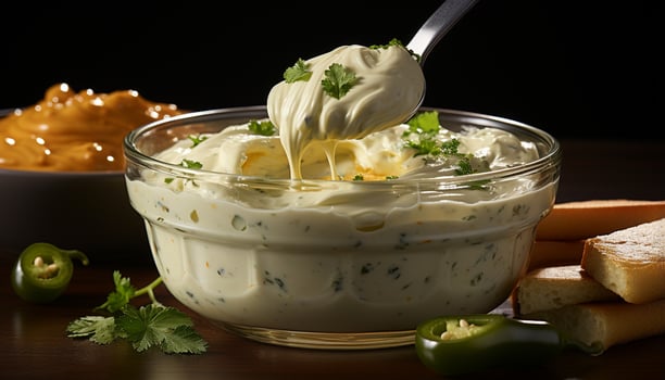 AI generated Freshness and healthy eating a gourmet vegetarian meal with organic ingredients generated by AI photo