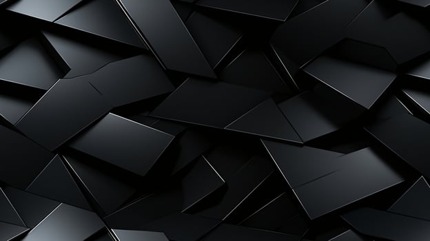 AI generated Dark black mosaic background with golden lines Art Deco luxury style texture photo