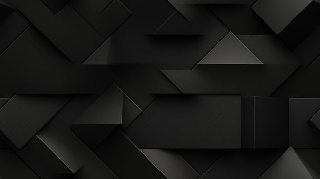 AI generated Dark black Geometric grid background Modern dark abstract texture seamless pattern photo