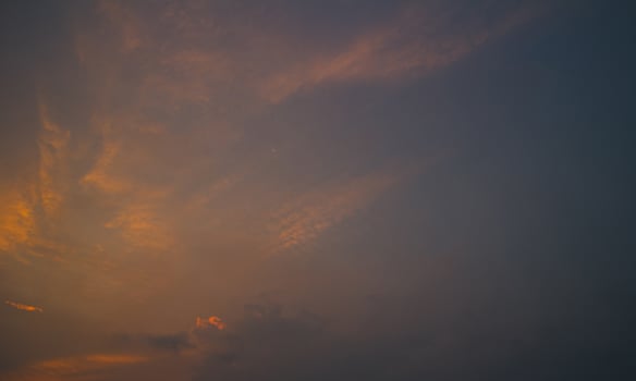 beautiful views of the sunset sky and sunrise sky with colorful clouds photo