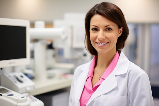 AI Generated A mammologist helps fight cancer photo