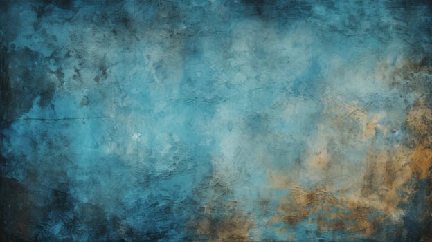 AI generated Bold grunge blue background exudes rugged charm with distressed textures, Ai Generated. photo