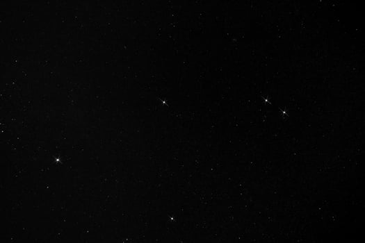 Star dust in the dark night. photo