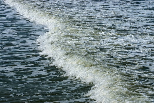 White wave on the sea. photo