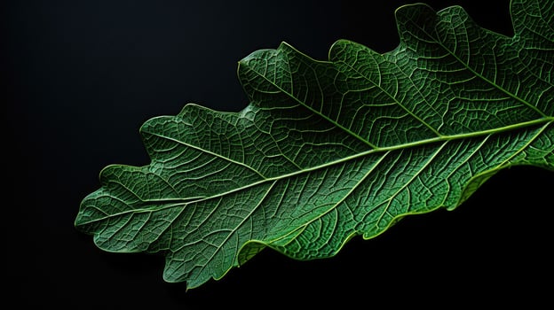 AI generated foliage black oak leaf ai generated photo