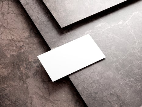 Realistic elegant business branding cards template mockup with marble texture. photo