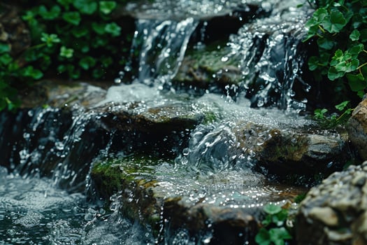 AI generated water flow nature professional photography photo