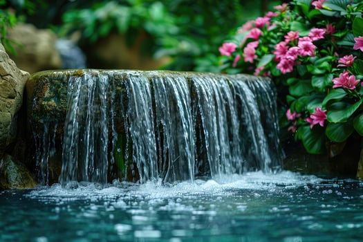 AI generated water flow nature professional photography photo