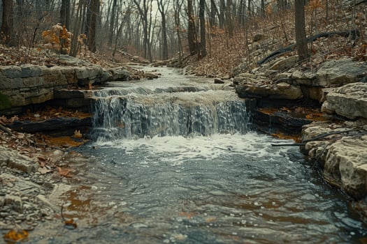 AI generated water flow nature professional photography photo