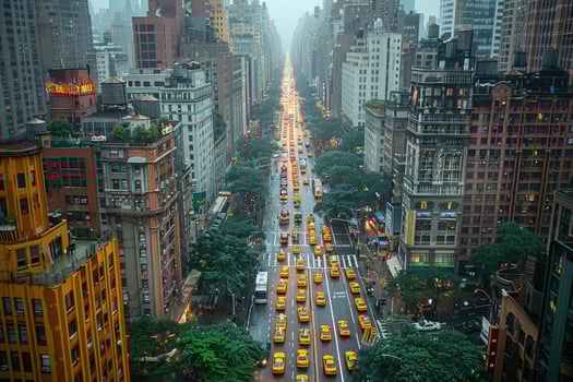 AI generated Spectacular aerial view from a drone professional photography photo